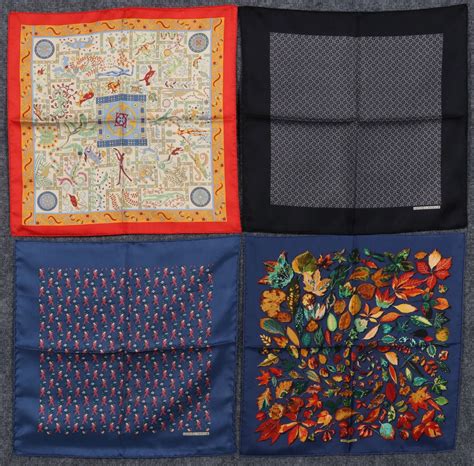 hermes mens silk handkerchief